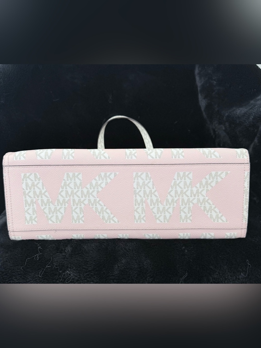 Michael Kors Pink MK Logo Large Tote with Gold Hardware - Picture 2 of 7